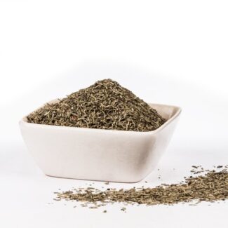 Hierbas provenzales en hojas